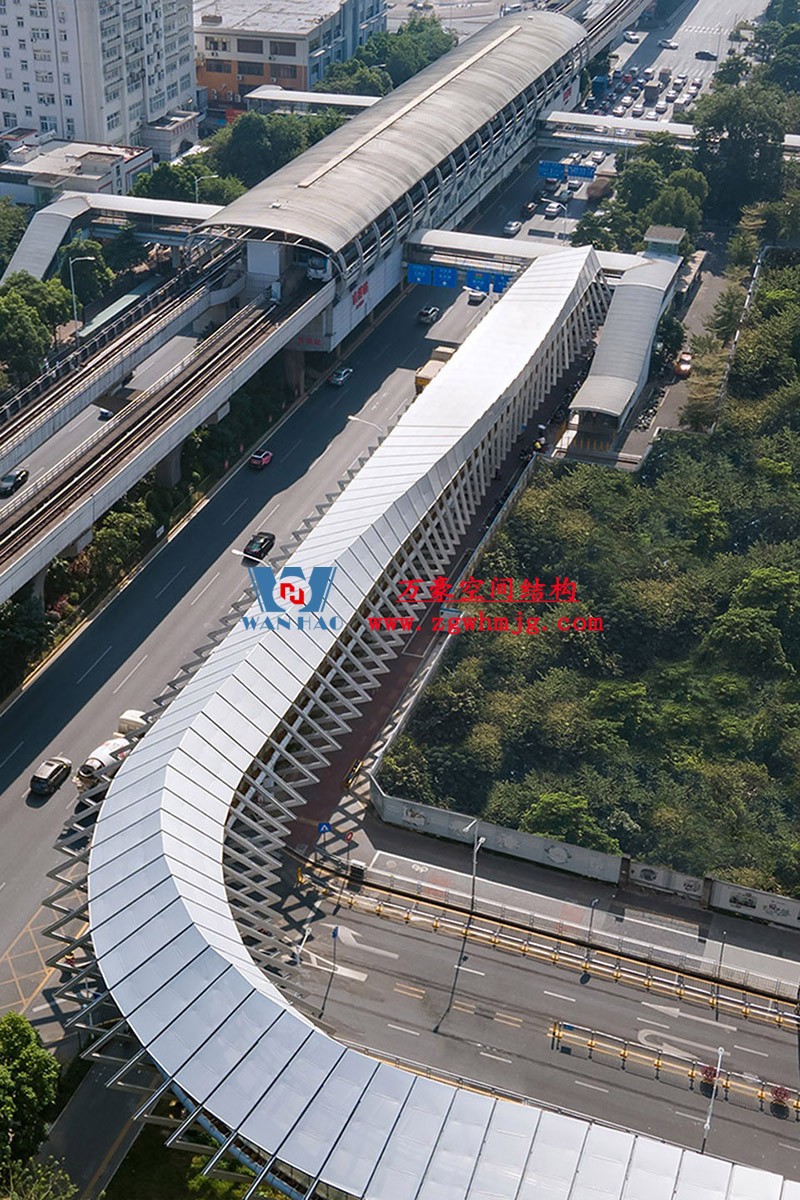 深圳龍崗三館一城ETFE連廊膜結(jié)構(gòu)項目