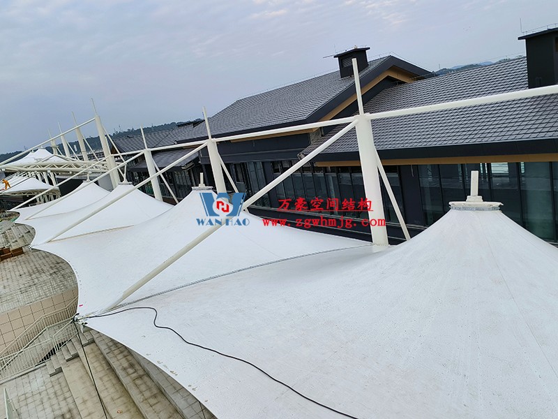 四川職業(yè)技術(shù)學院鋰電科技學院建設(shè)項目看臺膜結(jié)構(gòu)工程