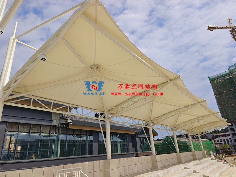 四川職業(yè)技術(shù)學院鋰電科技學院建設(shè)項目看臺膜結(jié)構(gòu)工程