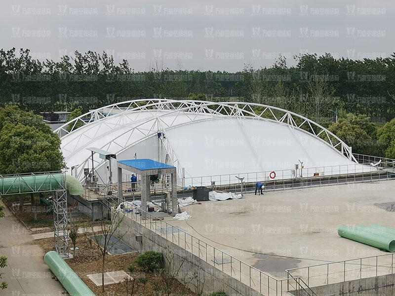 淮安鹽化新材料產(chǎn)業(yè)園區(qū)污水處理廠膜結構項目竣工